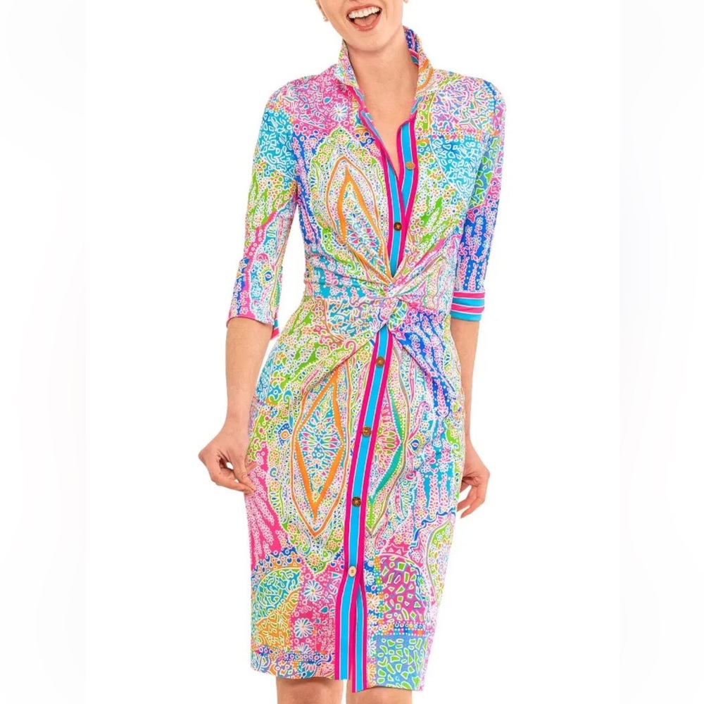 GRETCHEN SCOTT Twist & Shout Dress in Grand Bazar S